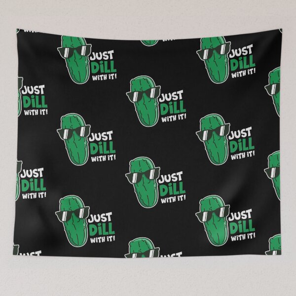 Item preview, Dill With It Funny and Cool Pickle Pun designed and sold by Scratches Tees.