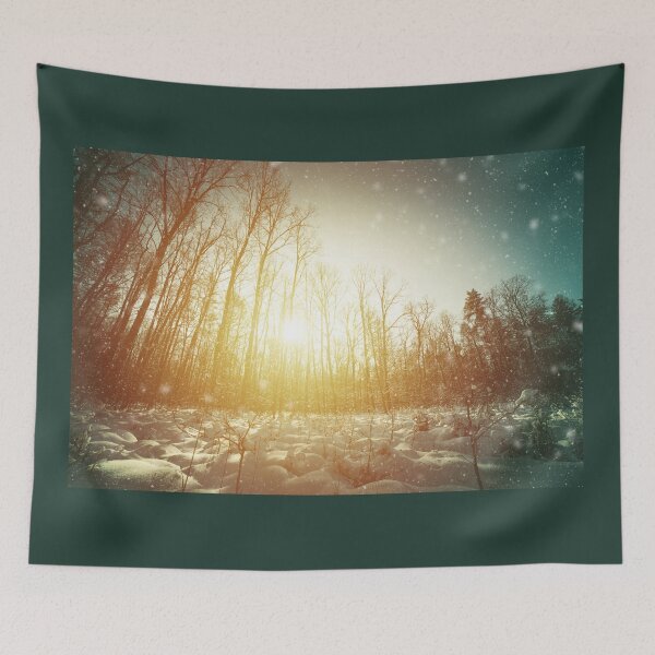 Item preview, Clearing in winter forest designed and sold by Lukasz Szczepanski.