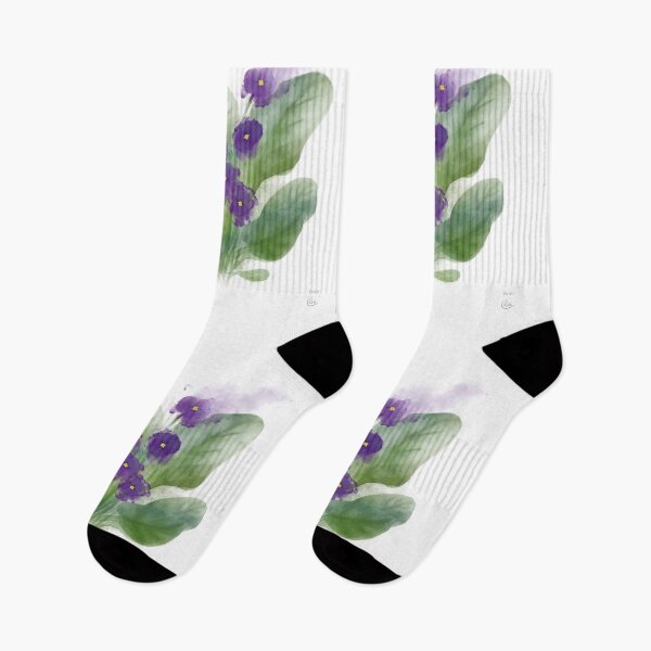 Item preview, African Violets | Watercolour Floral Illustration designed and sold by Chadrick Rode.