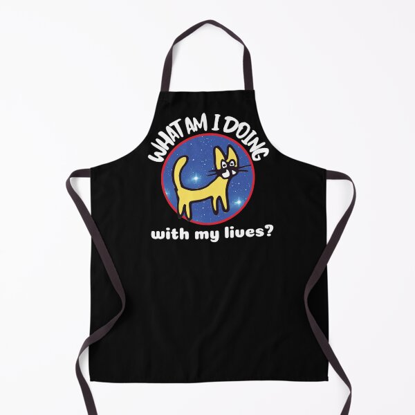 Item preview, What am I doing with my lives? Existential cat Question 9 Lives designed and sold by auntfluffy.