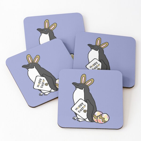 Item preview, Funny Happy Easter Penguin in Easter Bunny Ears designed and sold by ellenhenry.