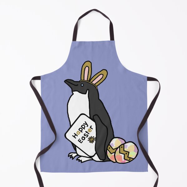 Item preview, Funny Happy Easter Penguin in Easter Bunny Ears designed and sold by ellenhenry.
