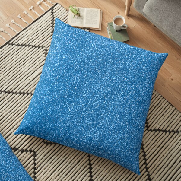 Glamour 013 blaufarbene Folie Bodenkissen