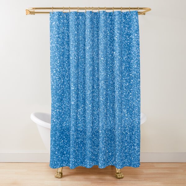 glamour 013 blue colors Foil Shower Curtain