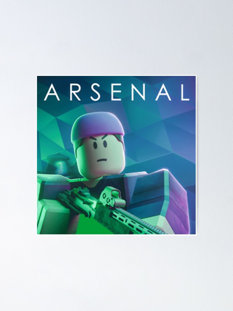 Arsenal Roblox Poster By Jak Son Redbubble - how to get money in arsenal roblox