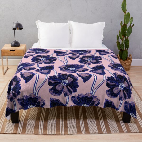 Item preview, Queen of night poppies designed and sold by Daria Rosen.