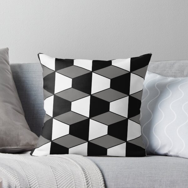 Item preview, Abstract geometric pattern - gray, black and white. designed and sold by K.S ART.
