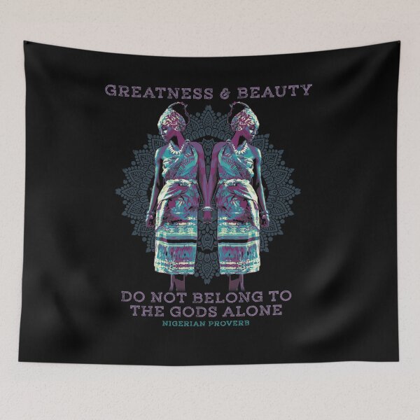 Item preview, Greatness and Beauty, Nigerian Proverb Design, African Saying,  African Proverb Design, African Pattern, Africa Gift designed and sold by Proverbial Wisdom Design.