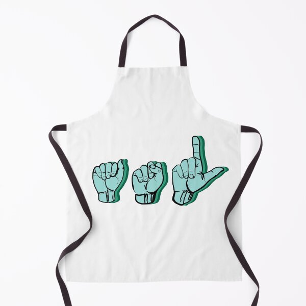 Item preview, ASL fingerspelling sticker Teal designed and sold by Jennaviveart.