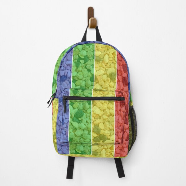 Item preview, Color Stones - Red Blue Yellow Green Stripes designed and sold by Wishmi Lucky.