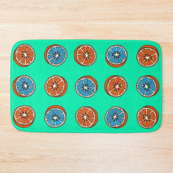 Item preview, ORANGE FRUIT TURQUOISE PATTERN designed and sold by vagonart.
