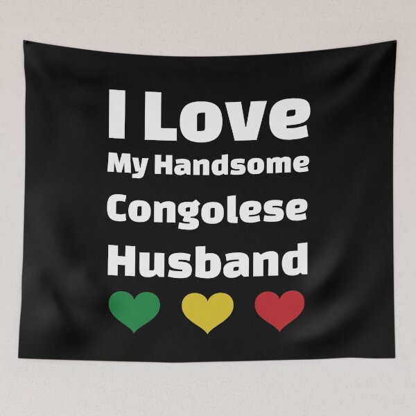 Item preview, I Love My Handsome Congolese Husband - Congo (ROC) Husband designed and sold by DiceNLDesigns.