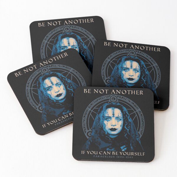 Aperçu de l'œuvre Ne soyez pas un autre, si vous pouvez être vous-même, Occulte, Conception ésotérique, Paracelcus, Goth Girl, Cadeau occulte créée et vendue par Proverbial Wisdom Design.