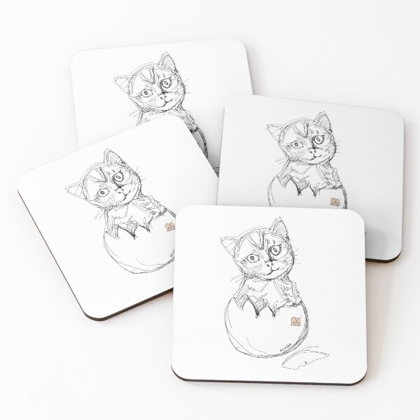 Item preview, The Egg Of Love - Cat (Original Drawing by ACCI) designed and sold by VanyssaGraphics.