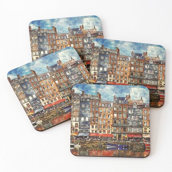 Item preview, Waterfront of Honfleur harbor in Normandy, France. designed and sold by Newlander90.