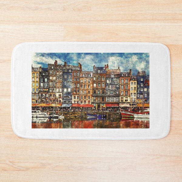 Item preview, Waterfront of Honfleur harbor in Normandy, France. designed and sold by Newlander90.