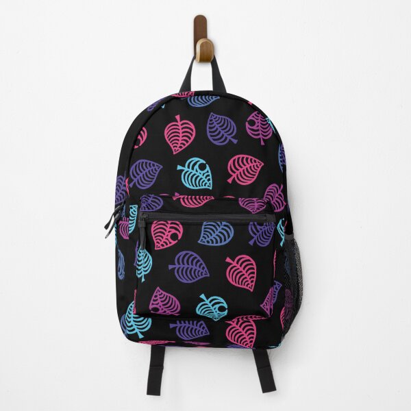 Item preview, Nook Leaf Aloha Logo - Retrowave / Cyberpunk colors designed and sold by TheMajesticGoat.