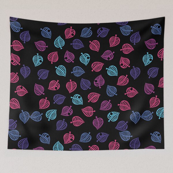 Item preview, Nook Leaf Aloha Logo - Retrowave / Cyberpunk colors designed and sold by TheMajesticGoat.