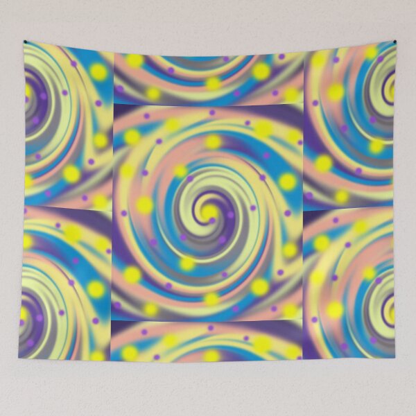 Item preview, Sweet Blueberry Lollipop - abstract vortex designed and sold by zazuzanta.