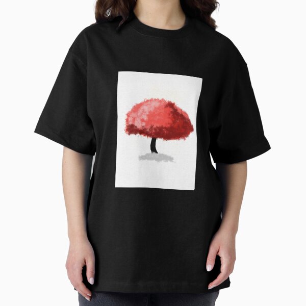 Red blossom Oversized T-Shirt