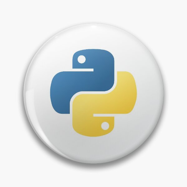 Item preview, Official Python logo white designed and sold by DevdForDevs.