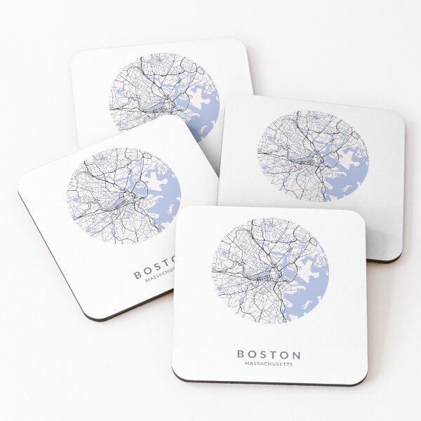 Item preview, Boston City Map designed and sold by BlueRoosterMaps.