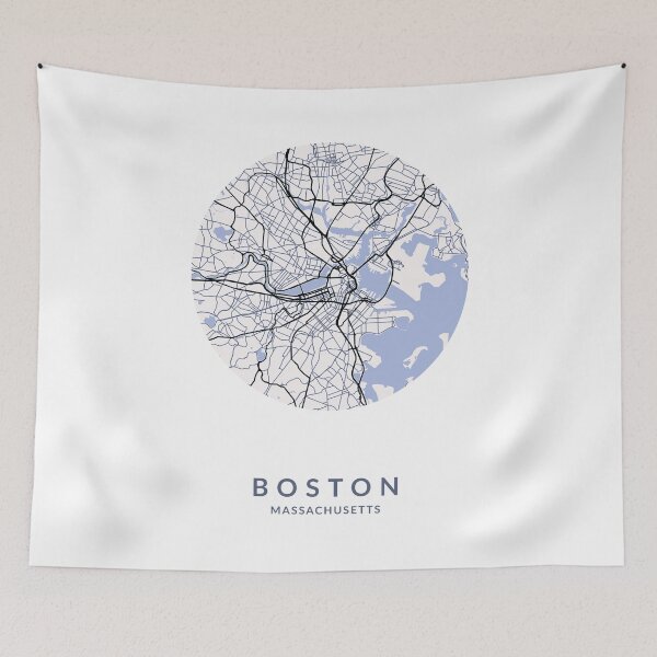 Item preview, Boston City Map designed and sold by BlueRoosterMaps.