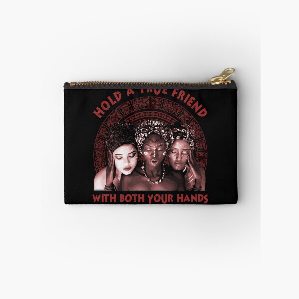 Item preview, Hold a True Friend With Both Your Hands,, Nigerian Proverb Design, African Saying,  African Proverb Design, African Pattern, Africa Gift designed and sold by Proverbial Wisdom Design.