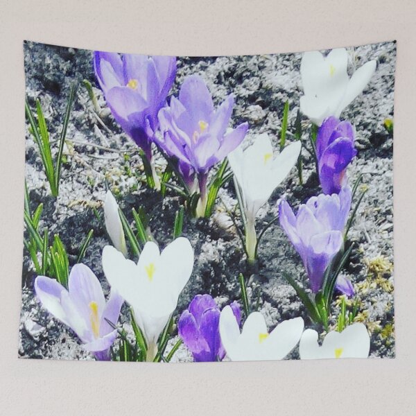 Item preview, Blue & White Crocuses designed and sold by fowons.