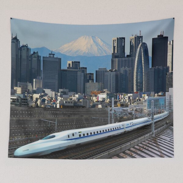 Item preview, Mt Fuji and the Shinkansen in Tokyo City, Japan designed and sold by Bruno Beach.