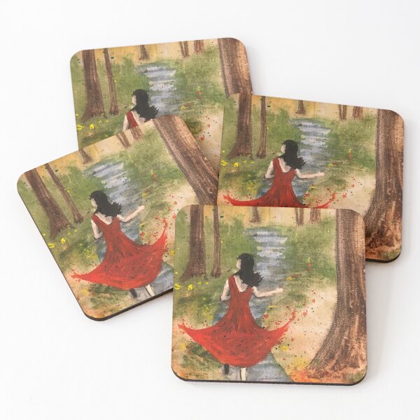 Item preview, Lady In Red in the forest designed and sold by Juliejart.
