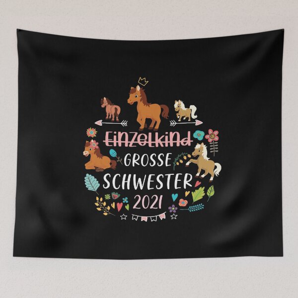 Item preview, Siblings Big Sister 2021 Cute Horses designed and sold by maddinstgt.