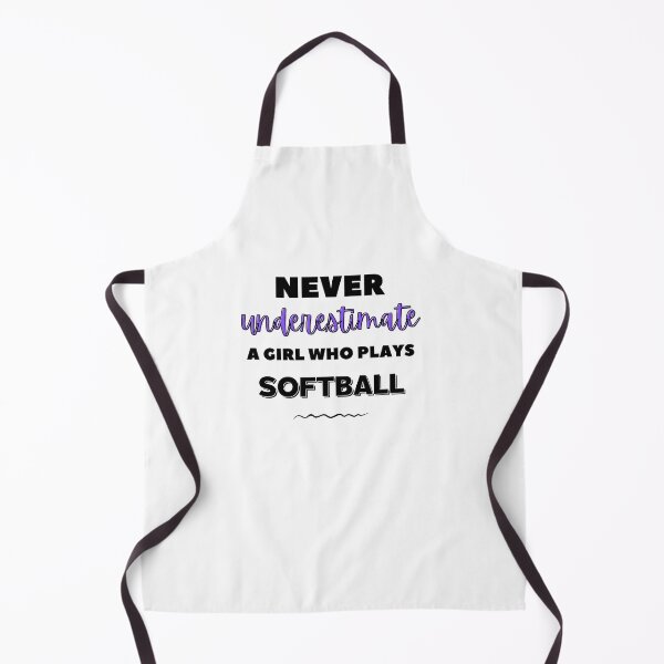Item preview, Never underestimate a girl who plays softball designed and sold by TheGreenGoat.