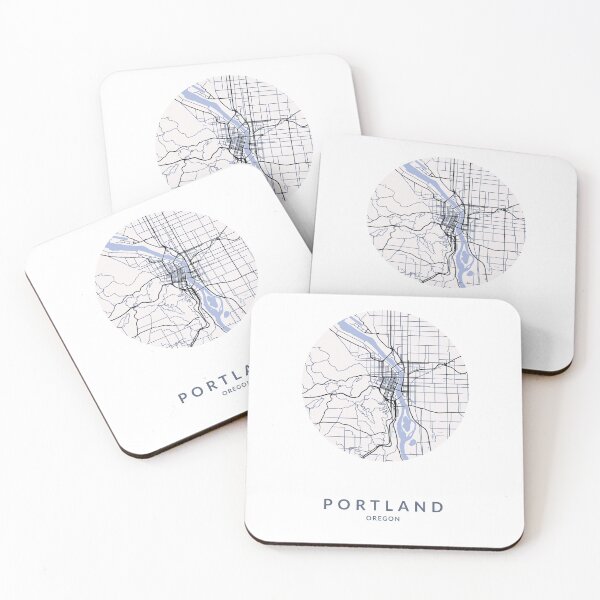 Item preview, Portland City Map designed and sold by BlueRoosterMaps.