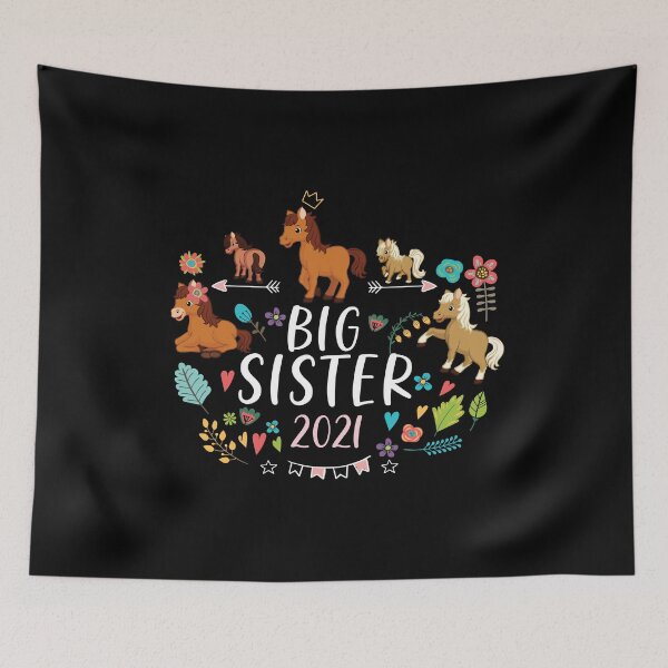 Item preview, Siblings Big Sister 2021 Cute Horses designed and sold by maddinstgt.