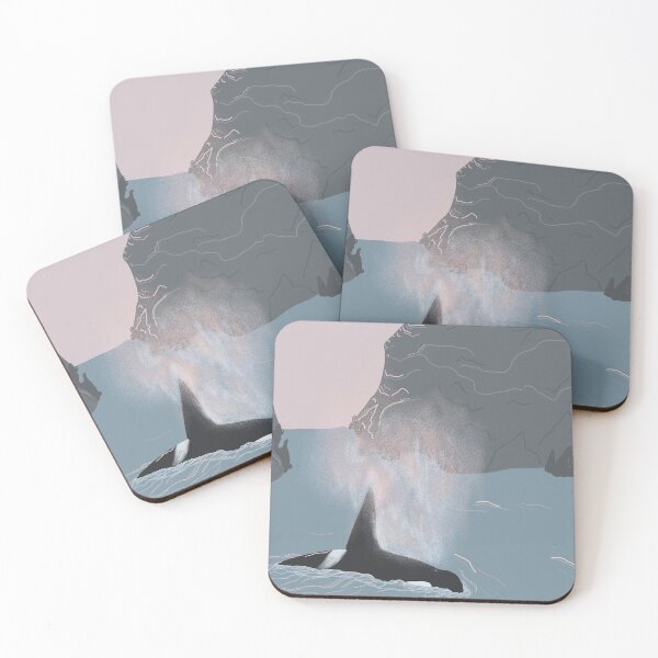 Item preview, Orca surfacing in the sunset designed and sold by AubeGoulet.