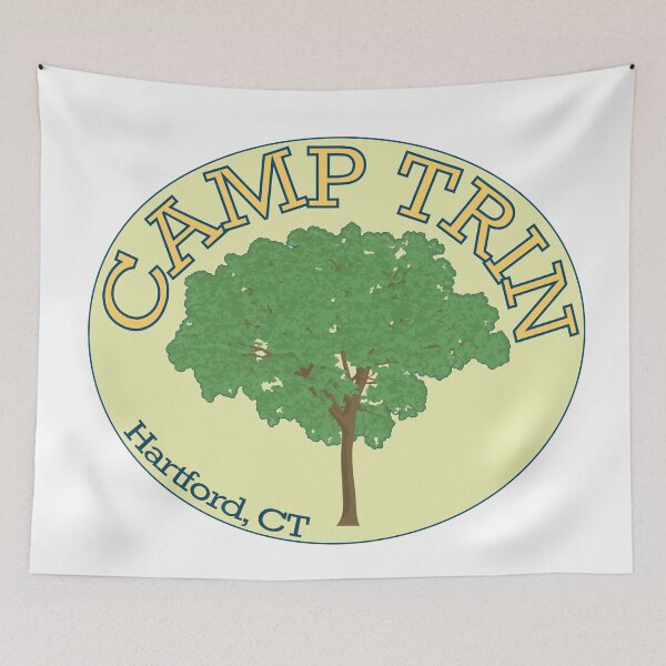 Item preview, Trinity College: Camp Trin Sticker designed and sold by gillrosedraws.