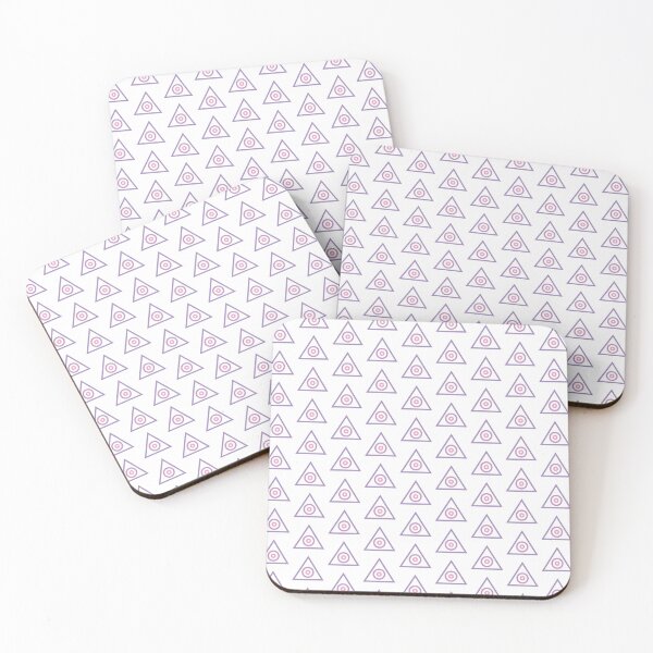 Item preview, Eye Triangle pastel purple - white pattern designed and sold by Citizen of  Trash.