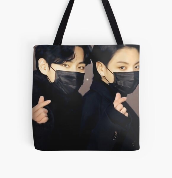 BTS Taehyung and Jungkook / JK & V / Taekook Vkook Tote Bag for