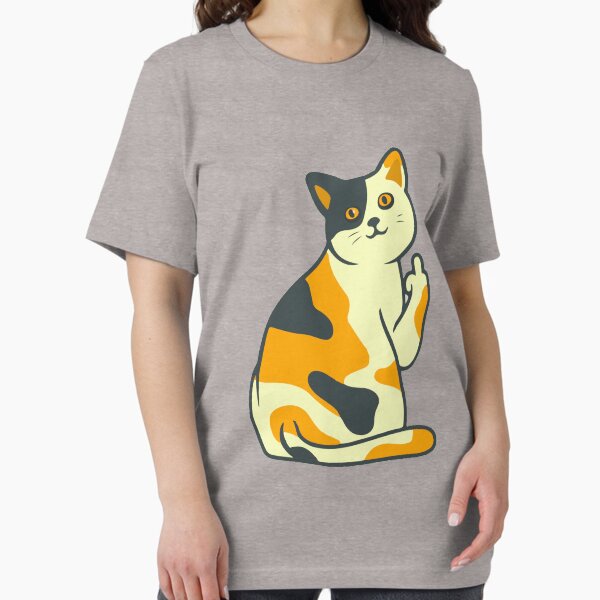 Vista previa del artículo con la obra «Dedo medio de gato», diseñado y vendido por TheTPadd.