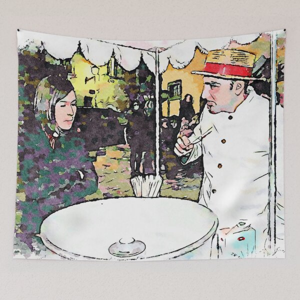 Item preview, Barbarano Romano: the candy floss seller and girl designed and sold by Giuseppe Cocco.