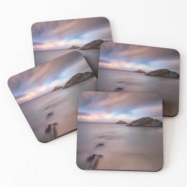 Item preview, Sunset on Mumbles lighthouse designed and sold by Leighton Collins.