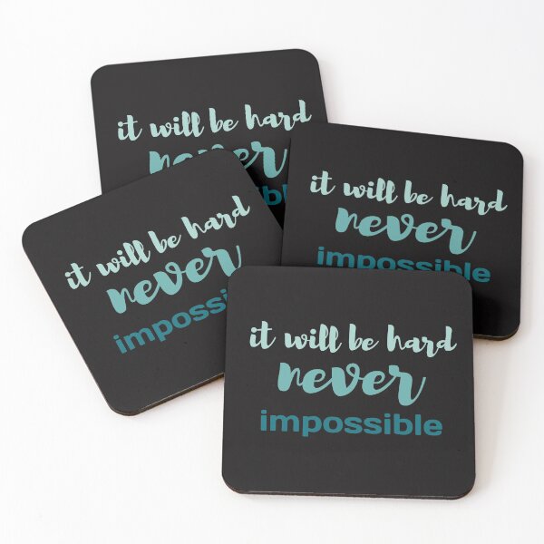 Item preview, It Will Be Hard But Never Impossible designed and sold by manardesign.