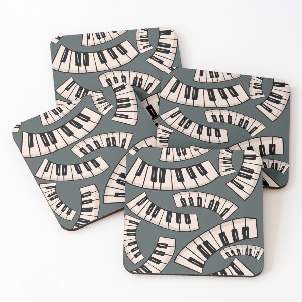 Item preview, Piano Musical Instrument Pattern Green/Gray designed and sold by jasmijndeklerk.