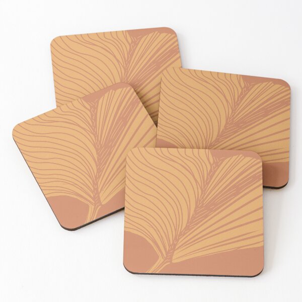 Item preview, Minimalist Ginkgo Biloba leaf - burnt orange designed and sold by AubeGoulet.