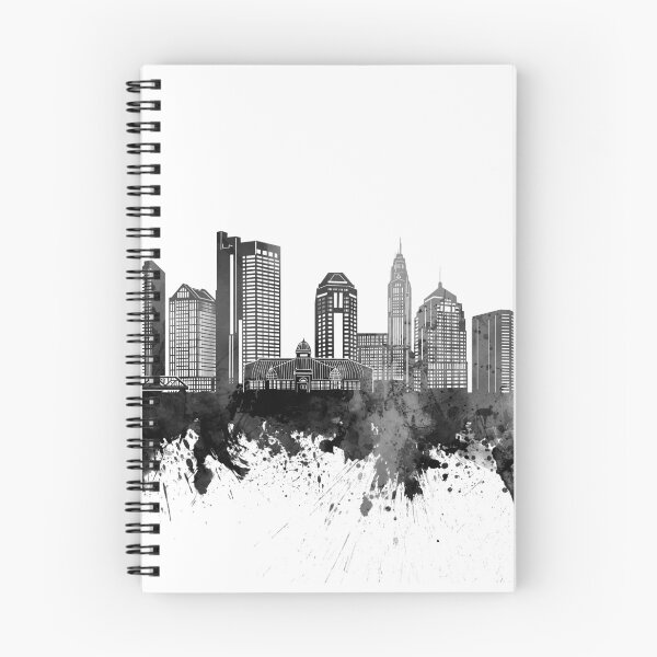 Item preview, columbus skyline bw designed and sold by BekimART2.
