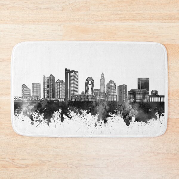 Item preview, columbus skyline bw designed and sold by BekimART2.