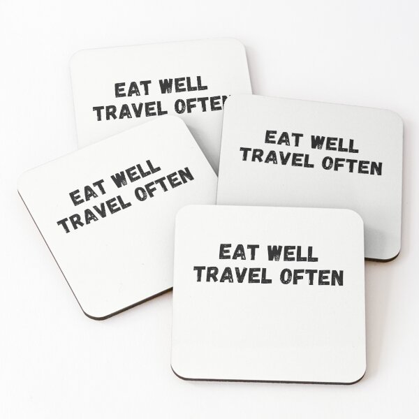 Item preview, Eat Well Travel Often designed and sold by Nora Picks.
