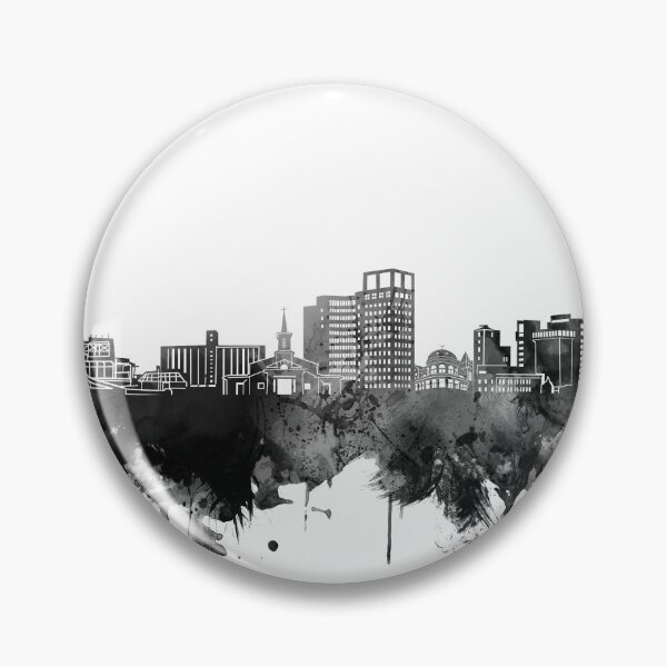 Item preview, bridgeport skyline bw designed and sold by BekimART2.