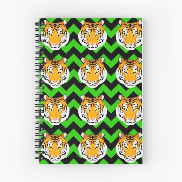 Item preview, Tigers on Green and Black Zig-Zags designed and sold by Pattern Drawer.